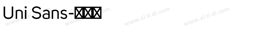 Uni Sans字体转换
